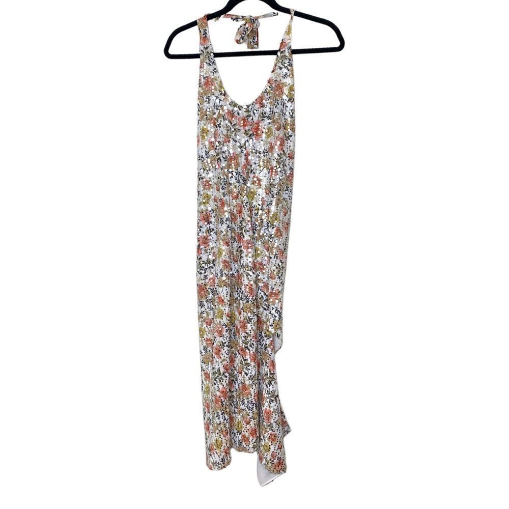 𝅺COSMOPOLITAN Dress The Population Fatima Floral Halter Dress